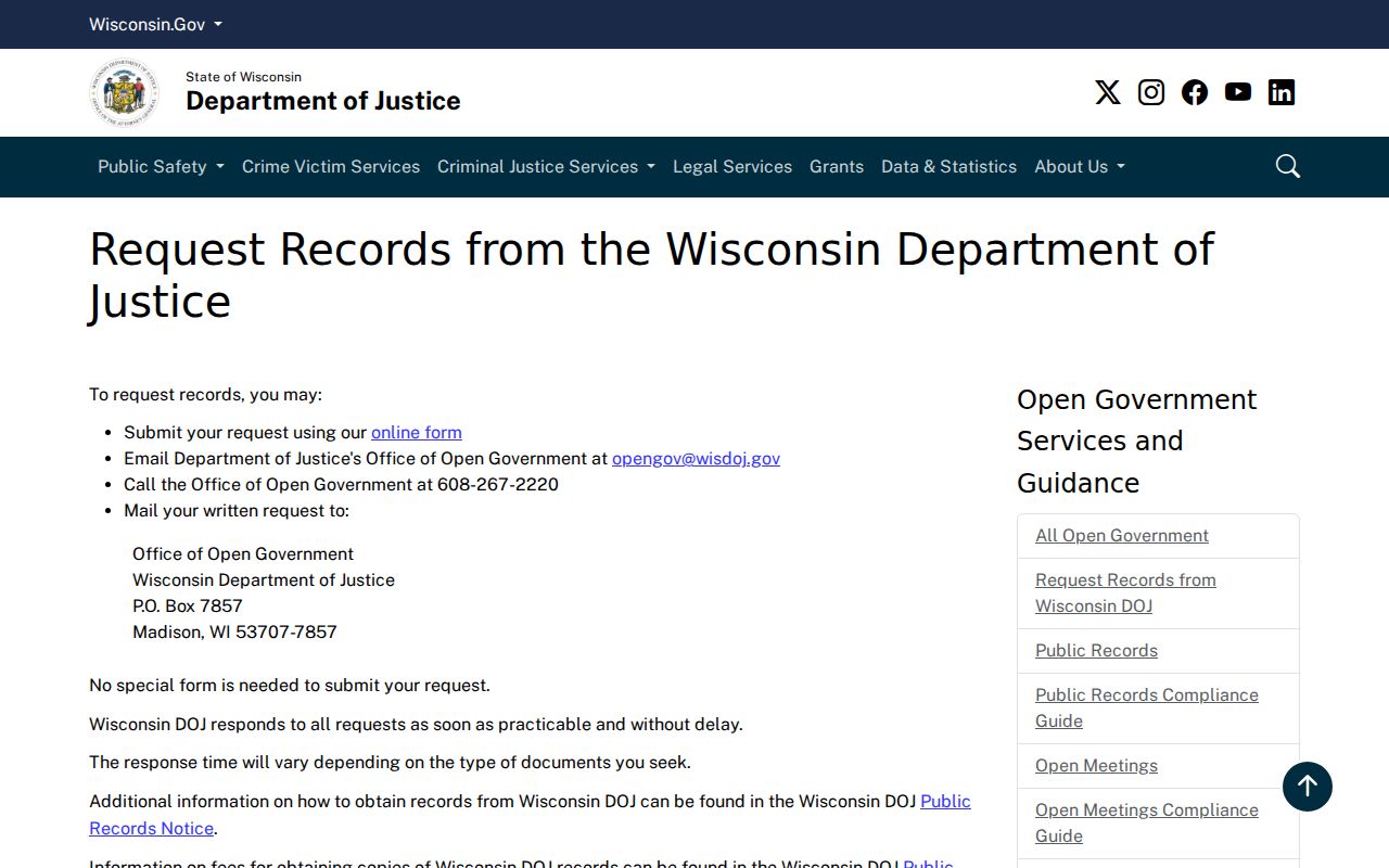 Beloit residents directory public records request channels